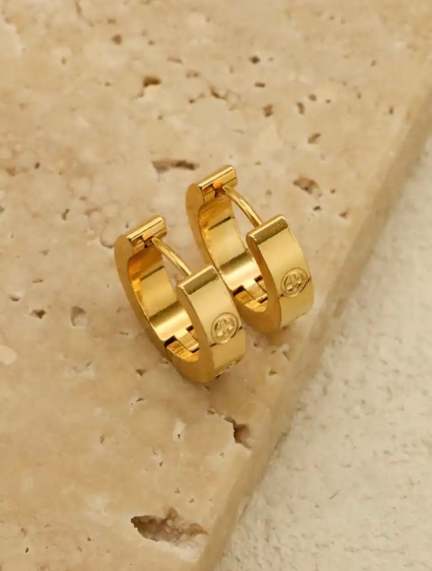 Cross golden Earrings