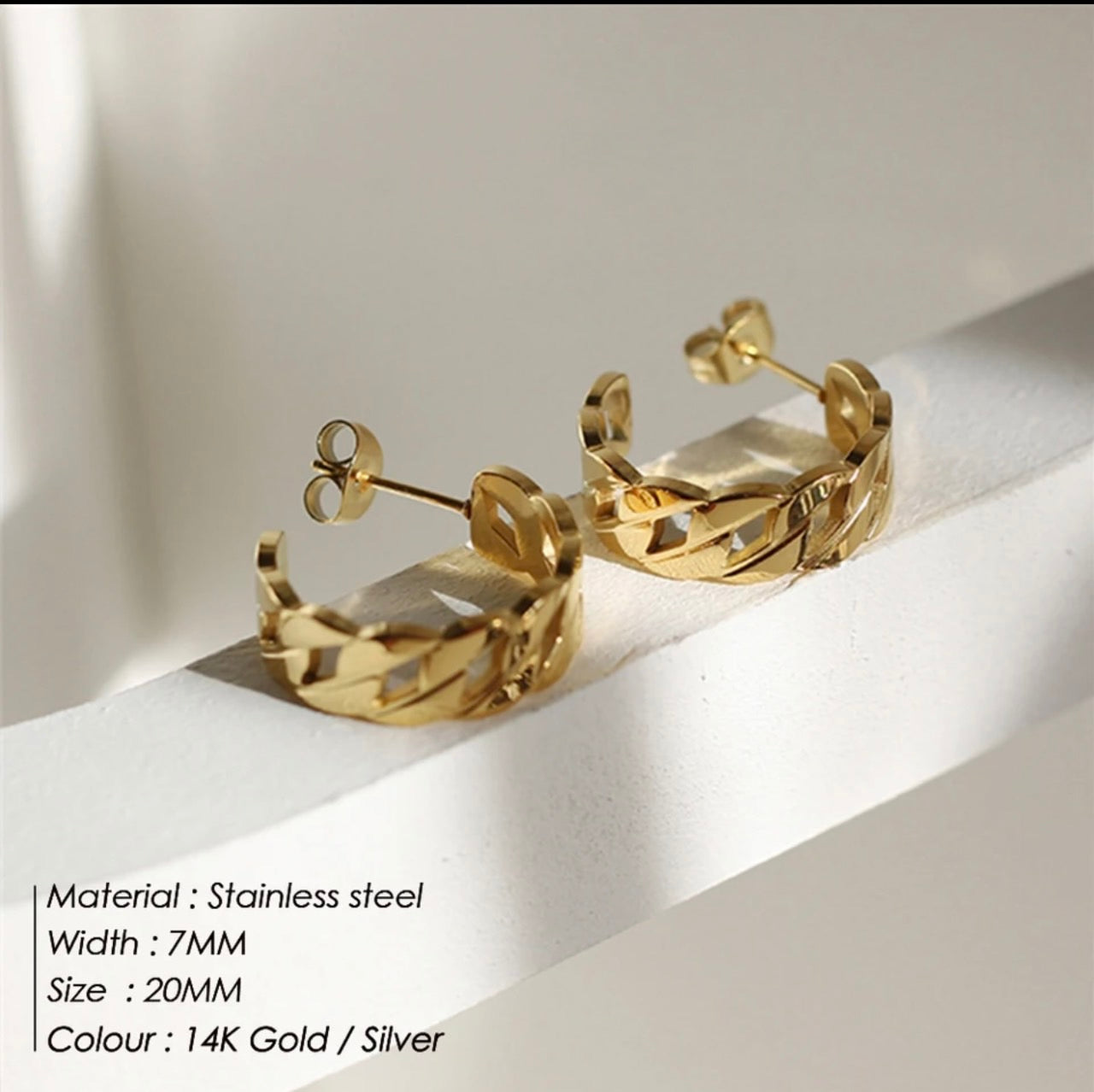 SUNIBI Stainless Steel Earrings