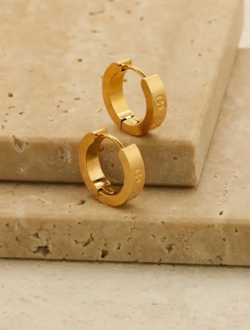 Cross golden Earrings