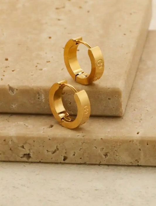 Cross golden Earrings